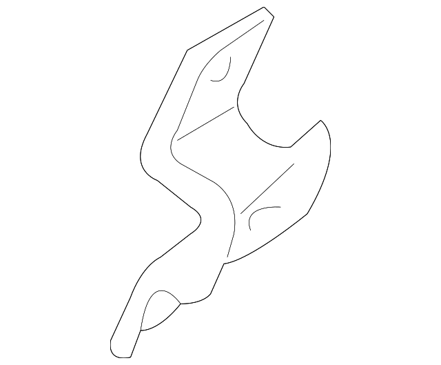 86868-EA10B Деталь BELT & RETRACTOR BRACKET, LEFT