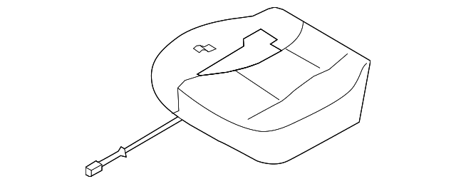 88100-3E500CF6 Деталь SEAT CUSHION, LEFT