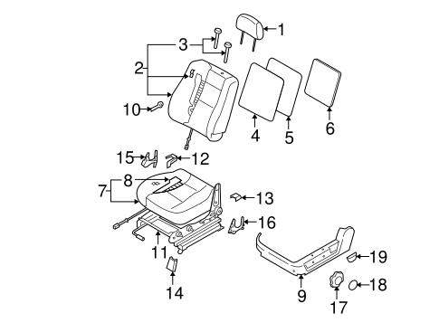 Sorento FRONT SEAT COMPONENTS 2
