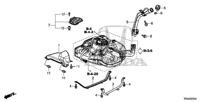 CIVIC SEDAN FUEL FILLER PIPE (KA / KC / KL)