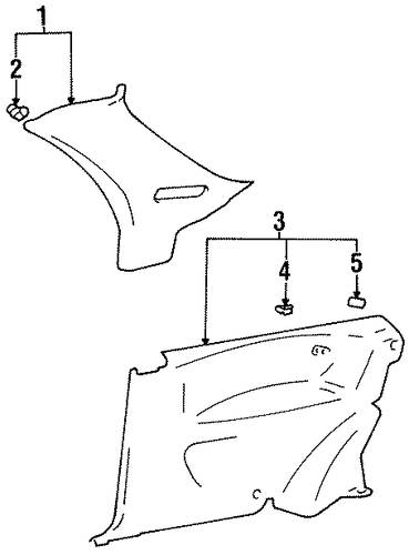 Accent INTERIOR TRIM - QUARTER PANELS
