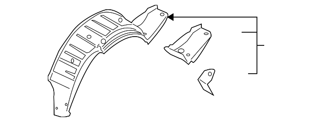 4L0-809-409-A Деталь OUTER WHEELHOUSE, LEFT