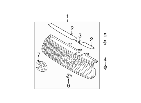 RAV4 GRILLE & COMPONENTS