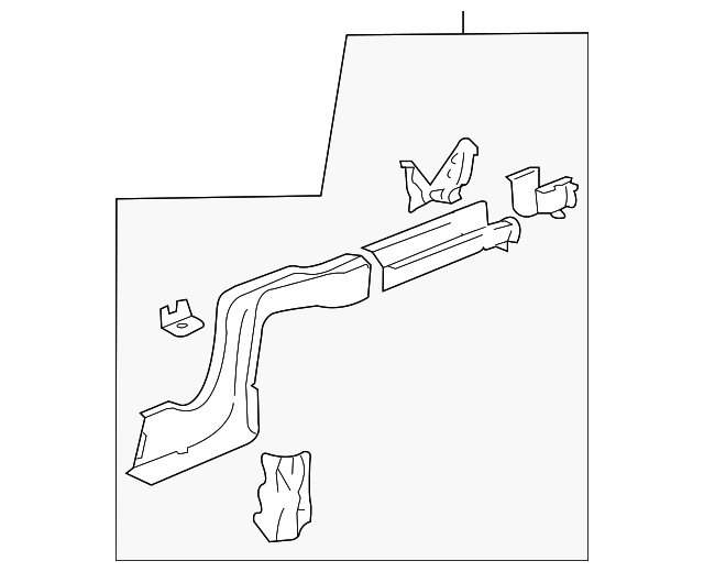 20835768 REAR RAIL ASSY, RIGHT