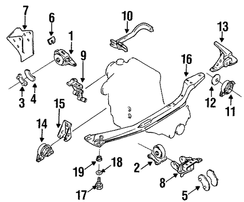 Altima ENGINE & TRANS MOUNTING