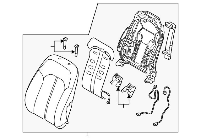 88300-C2050-SMB Деталь SEAT BACK ASSY