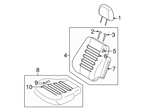 Sportage FRONT SEAT COMPONENTS 2