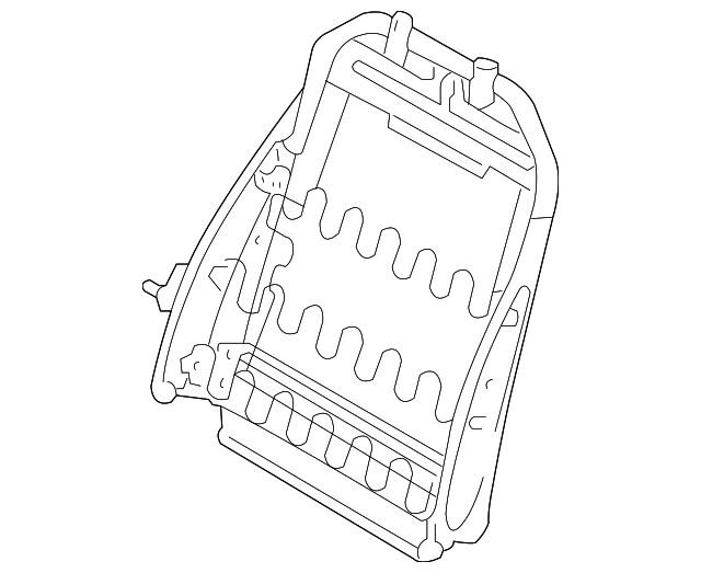 88310-1E000 Деталь SEAT BACK FRAME
