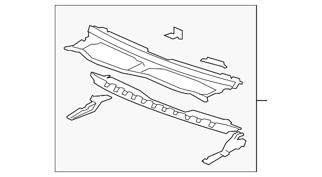 5931078J01 Деталь COWL TOP PANEL