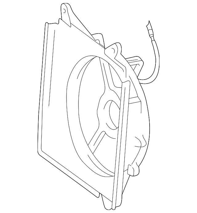 16711-0A080 Деталь FAN SHROUD, LEFT