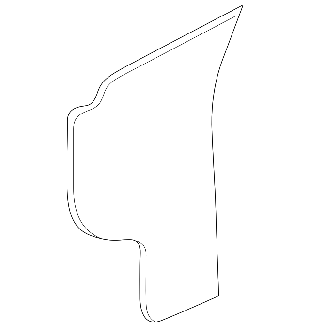 MR556637 Деталь WATER SHIELD, LEFT