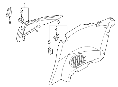 Eclipse INTERIOR TRIM - QUARTER PANELS