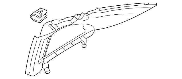 MR790146 Деталь UPPER TRIM PANEL, RIGHT