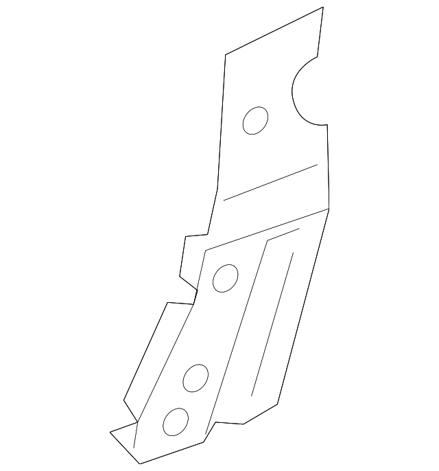 19317092 Деталь LOWER RAIL ASSY REINF PLATE, LEFT