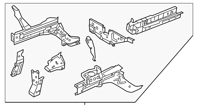 19317661 Деталь LOWER RAIL ASSY, RIGHT