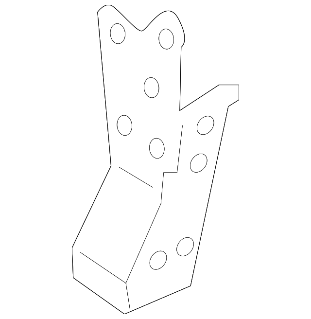 19317090 Деталь LOWER RAIL ASSY OUTER END, LEFT