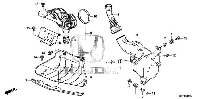 ELECTRICAL / EXHAUST / HEATER / FUEL/RESONATOR CHAMBER for 2011 Honda CR-Z #1