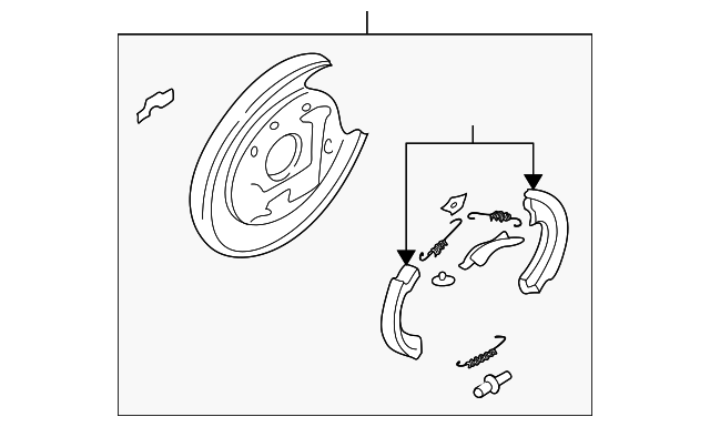 58365-26000 Деталь BACKING PLATE, RIGHT