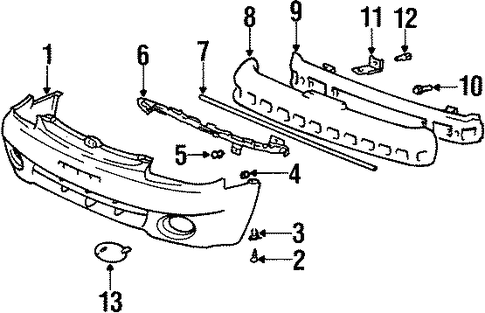 Accent BUMPER & COMPONENTS - FRONT