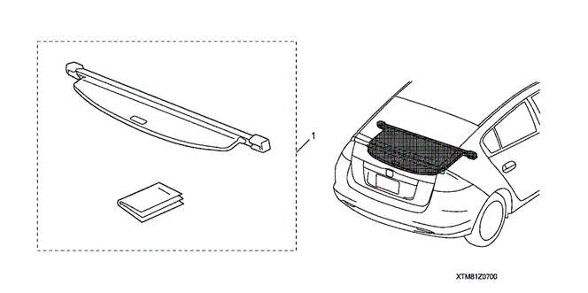 ACCESSORIES/CARGO COVER for 2011 Honda INSIGHT #1