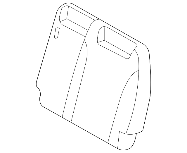 89360-4J131-KS6 Деталь SEAT BACK COVER, LEFT