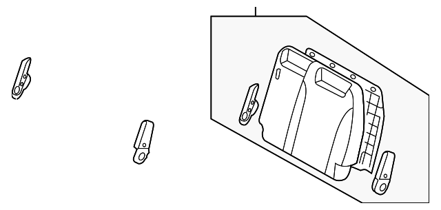 89300-4D141-CS2 Деталь SEAT BACK ASSY, LEFT
