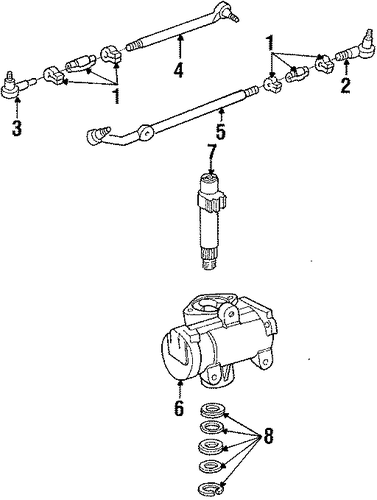 Bronco STEERING GEAR & LINKAGE 3