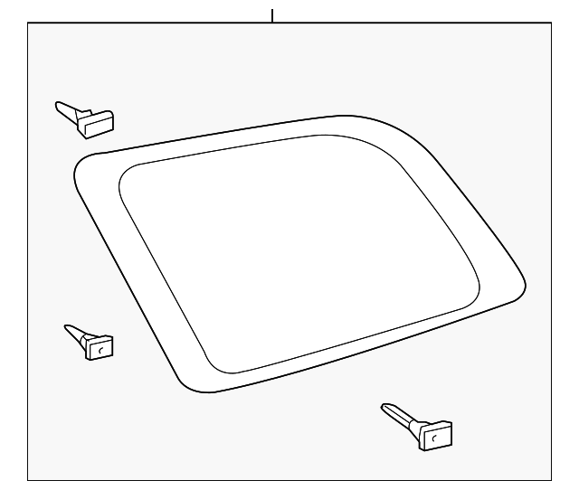 62710-0C060 Деталь QTR GLASS, RIGHT