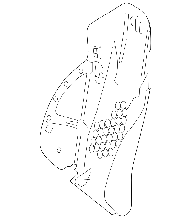 172-910-25-03-9051 Деталь SEAT BACK PANEL, LEFT