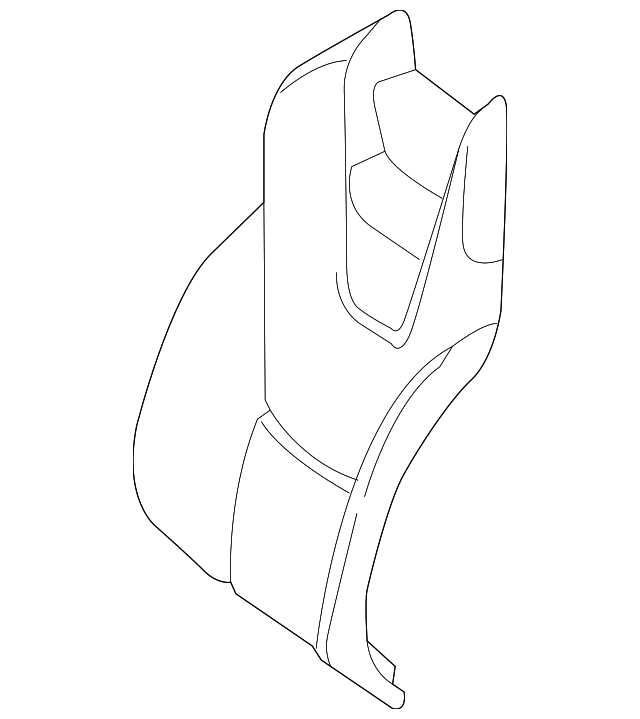 172-910-95-02-9H07 Деталь SEAT BACK COVER, LEFT