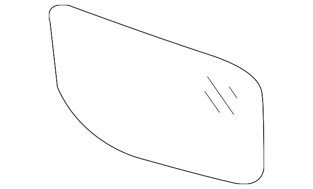 8474082Z00 Деталь MIRROR GLASS, LEFT