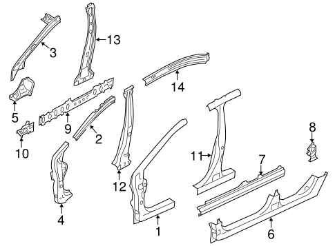 Impreza CENTER PILLAR 2