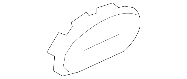 20908650 UPR CTR PLR TRIM COVER, LEFT