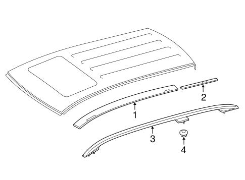 ML350 EXTERIOR TRIM - ROOF