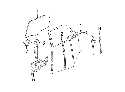 Equinox GLASS - REAR DOOR