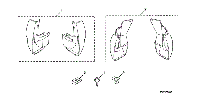 ACCESSORIES/SPLASH GUARD (1) for 2003 Honda ELEMENT #1