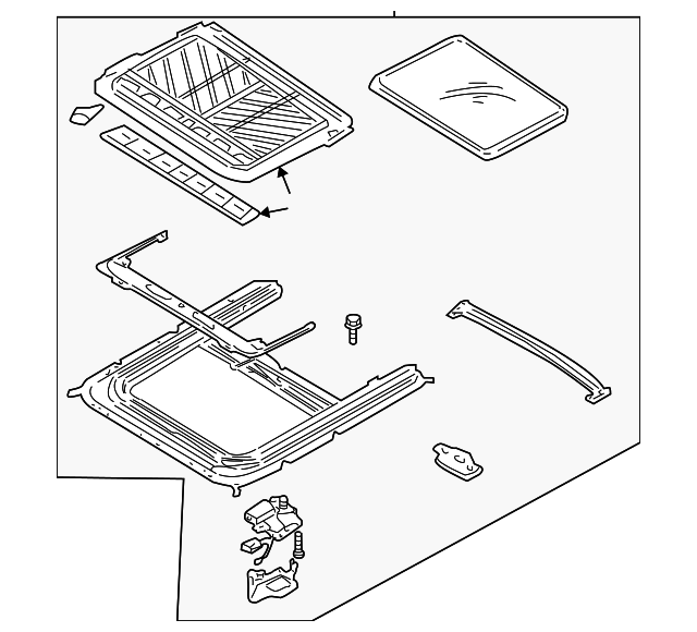 91205-4Z300 Деталь SUNROOF ASSY