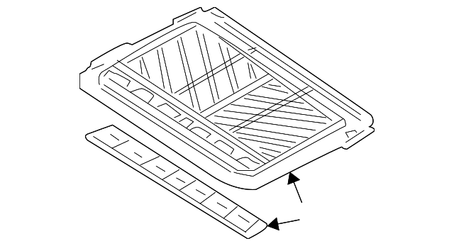 91250-5M003 Деталь SUNSHADE
