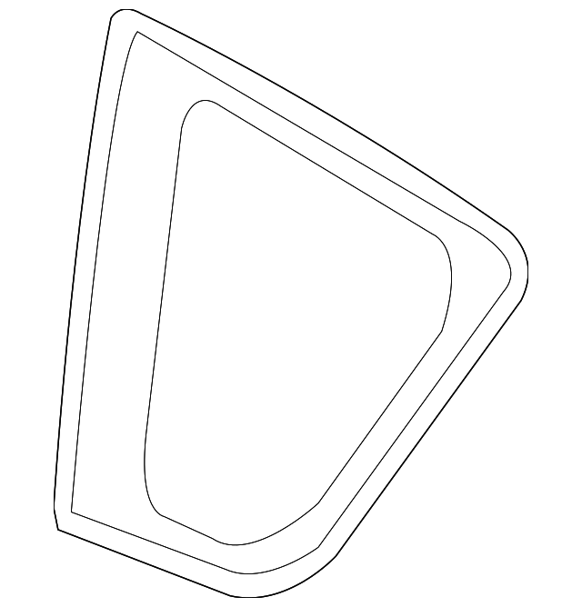 62710-0R020 Деталь QUARTER GLASS, RIGHT