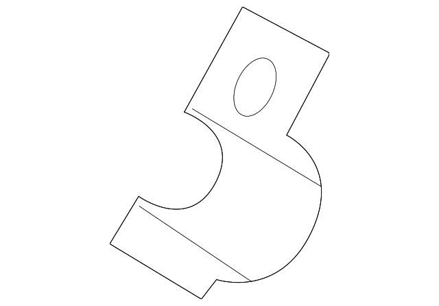 0K2F1-28155 Деталь STABILIZER BAR BRACKET, LEFT