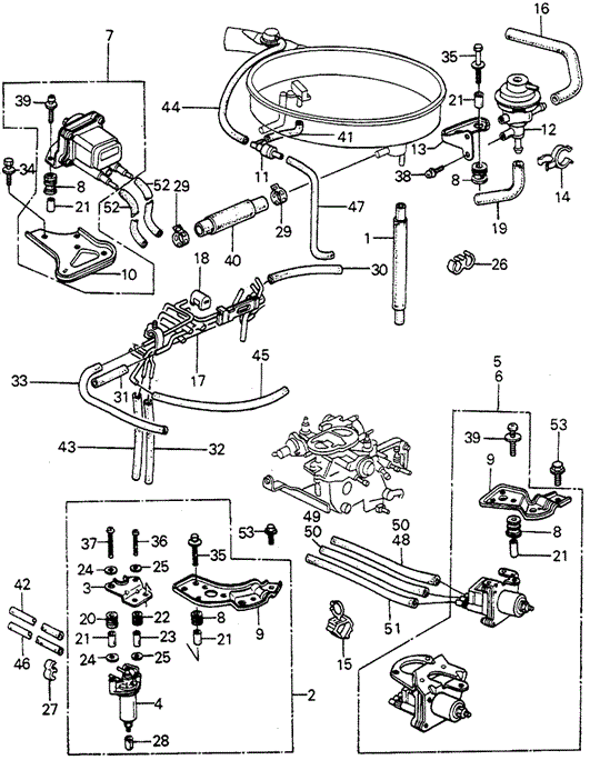 ELECTRICAL / EXHAUST / HEATER / FUEL/TUBING (4) for 1982 Honda CIVIC HATCHBACK #1