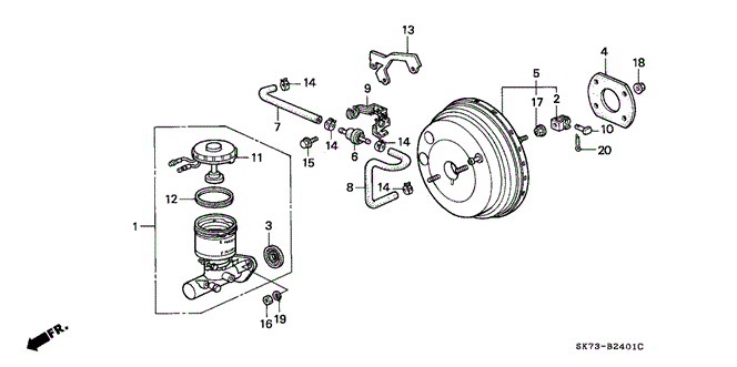 INTEGRA HATCHBACK MASTER CYLINDER (A.L.B.)
