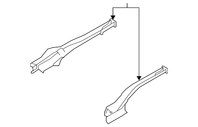 65710-1G700 SIDE RAIL, LEFT