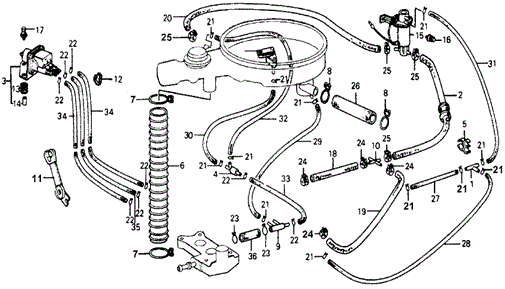 ELECTRICAL / EXHAUST / HEATER / FUEL/AIR CLEANER TUBING ('78) for 1978 Honda ACCORD HATCHBACK #1