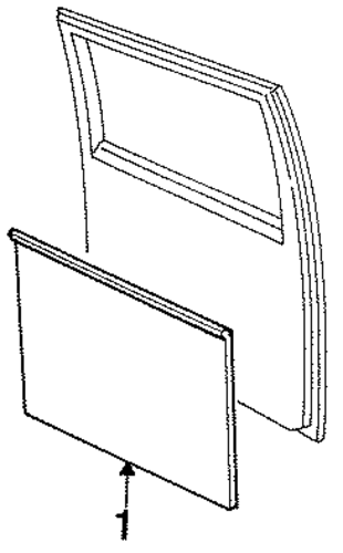 B150 INTERIOR TRIM - REAR DOOR