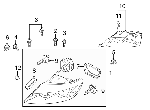 Q7 BULBS - CHASSIS