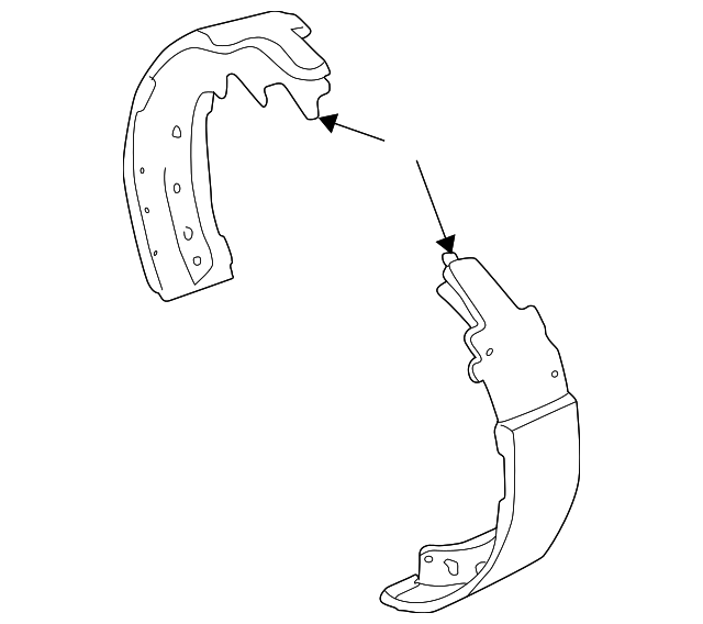 5159106AA Деталь REAR SHOES