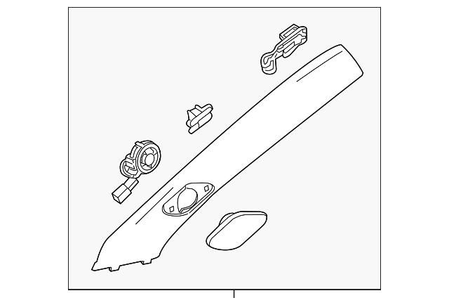 22941849 WINDSHIELD PILLAR TRIM, RIGHT