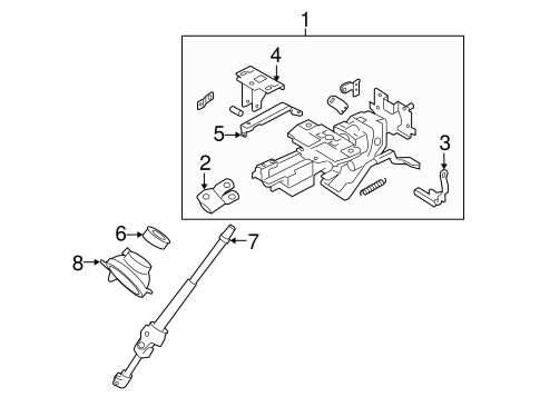 Murano STEERING COLUMN ASSEMBLY