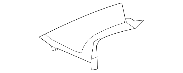 1AX70DW1AF Деталь WINDSHIELD PILLAR TRIM, RIGHT